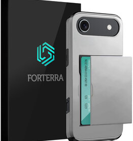 Forterra Forterra iPhone Air Hoesje Pashouder Hard - Grijs
