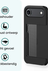 Forterra Forterra iPhone Air Hoesje Pashouder Hard - Zwart