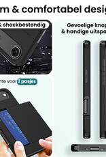 Forterra Forterra iPhone Air Hoesje Pashouder Hard Met Screenprotector - Zwart