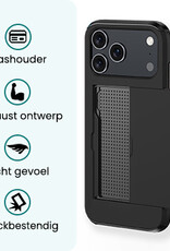 Forterra Forterra iPhone 17 Pro Hoesje Pashouder Hard - Zwart