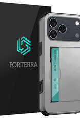 Forterra Forterra iPhone 17 Pro Max Hoesje Pashouder Hard - Grijs