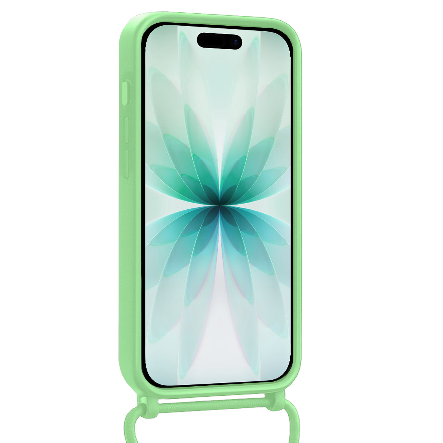 Forterra Forterra iPhone 17 Hoesje Pashouder met Koord - Groen