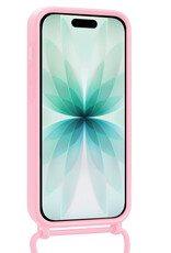 Forterra Forterra iPhone 17 Hoesje Pashouder met Koord - Lichtroze