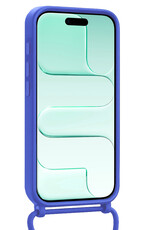 Forterra Forterra iPhone Air Hoesje Pashouder met Koord - Fel Blauw