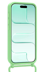 Forterra Forterra iPhone Air Hoesje Pashouder met Koord Met 2x Screenprotector - Groen
