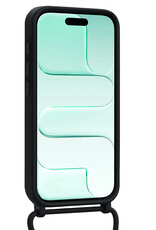 Forterra Forterra iPhone Air Hoesje Pashouder met Koord Met Screenprotector - Zwart