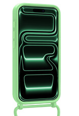 Forterra Forterra iPhone 17 Pro Hoesje Pashouder met Koord Met 2x Screenprotector - Groen