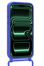 Forterra Forterra iPhone 17 Pro Max Hoesje Pashouder met Koord - Fel Blauw - 2 PACK