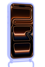 Nomfy Nomfy iPhone 17 Pro Max Hoesje Pashouder met Koord Met Screenprotector - Lila