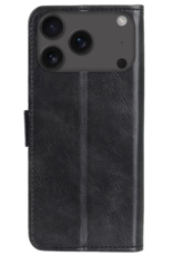 Nomfy Nomfy iPhone 17 Pro Max Hoesje Bookcase Met Screenprotector - Zwart