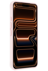 Nomfy Nomfy iPhone 17 Pro Max Hoesje Siliconen Met 2x Screenprotector Met Dichte Notch - Lichtroze