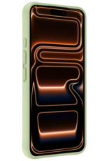 Nomfy Nomfy iPhone 17 Pro Max Hoesje Siliconen Met 2x Screenprotector Met Dichte Notch - Groen