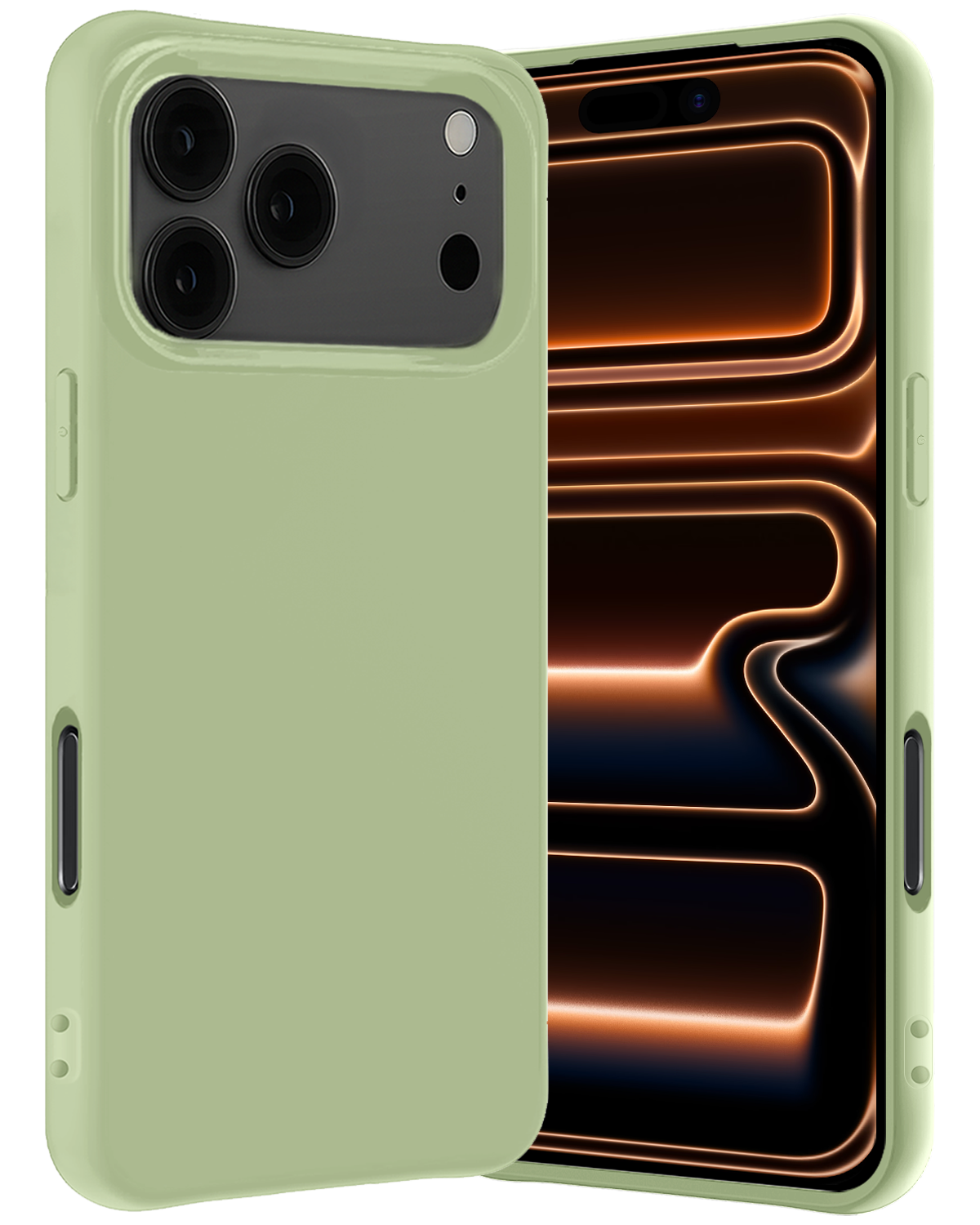 Nomfy Nomfy iPhone 17 Pro Max Hoesje Siliconen - Groen