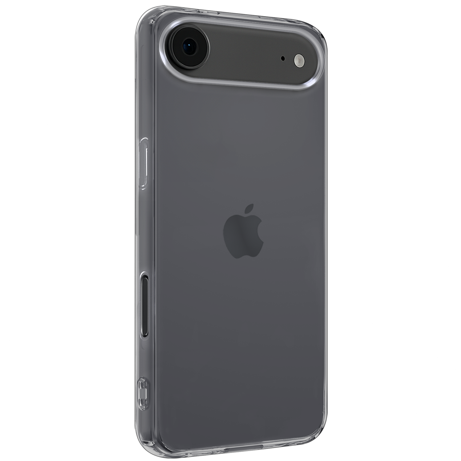 Nomfy Nomfy iPhone Air Hoesje Siliconen Met 2x Screenprotector Met Dichte Notch - Transparant