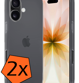 Nomfy Nomfy iPhone 17 Hoesje Siliconen - Transparant - 2 PACK