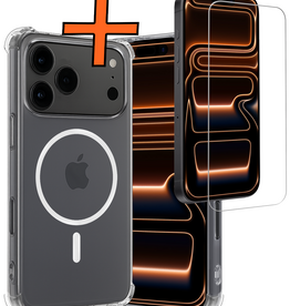 Nomfy Nomfy iPhone 17 Pro Max Magsafe Hoesje Transparant Met Screenprotector