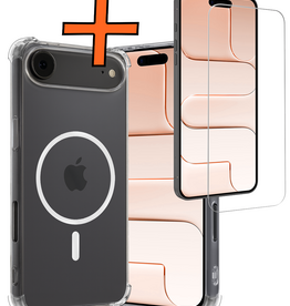 Nomfy Nomfy iPhone Air Magsafe Hoesje Transparant Met Screenprotector