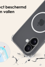 Nomfy Nomfy iPhone 17 Magsafe Hoesje Transparant Met Screenprotector