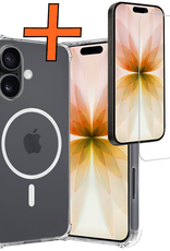 Nomfy Nomfy iPhone 17 Magsafe Hoesje Transparant Met Screenprotector