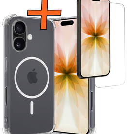 Nomfy Nomfy iPhone 17 Magsafe Hoesje Transparant Met Screenprotector