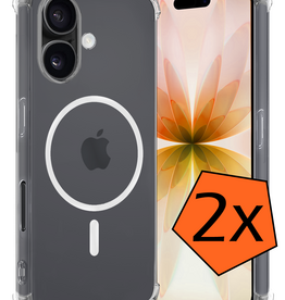 Nomfy Nomfy iPhone 17 Magsafe Hoesje - Transparant - 2 PACK