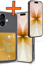 Nomfy Nomfy iPhone 17 Hoesje Pashouder Met Screenprotector