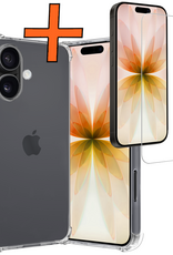 Nomfy Nomfy iPhone 17 Hoesje Shockproof Met Screenprotector Met Dichte Notch