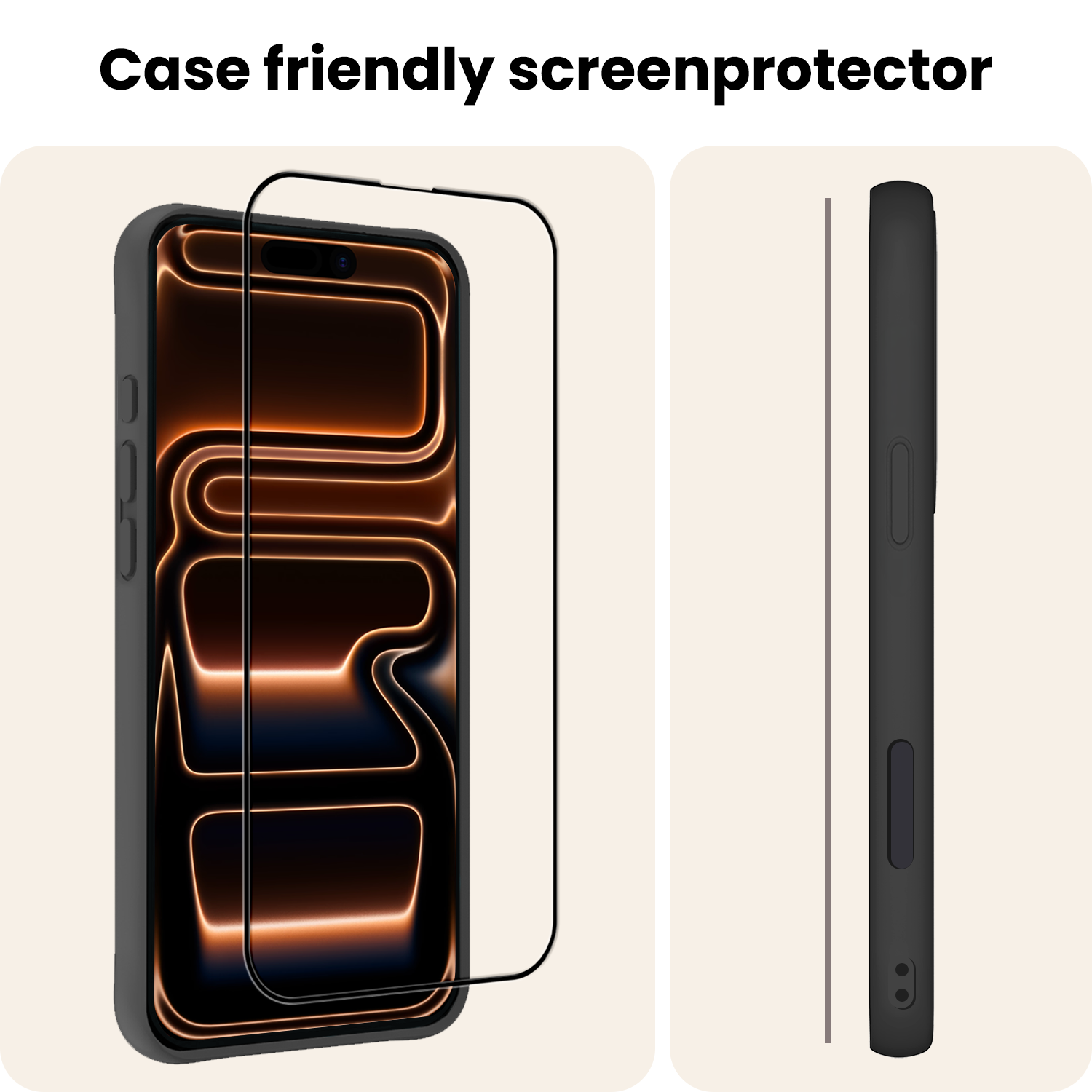 Nomfy Nomfy iPhone 17 Pro Hybrid Screenprotector - 3 PACK