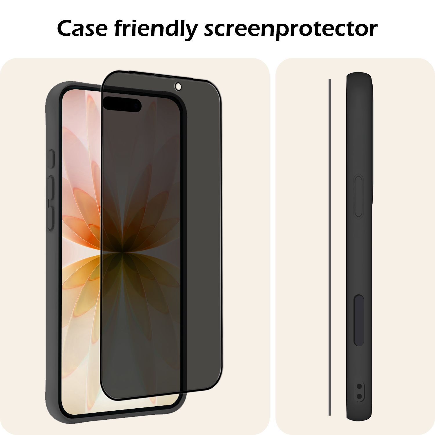 Nomfy Nomfy iPhone 17 Screenprotector Glas Privacy - 3 PACK