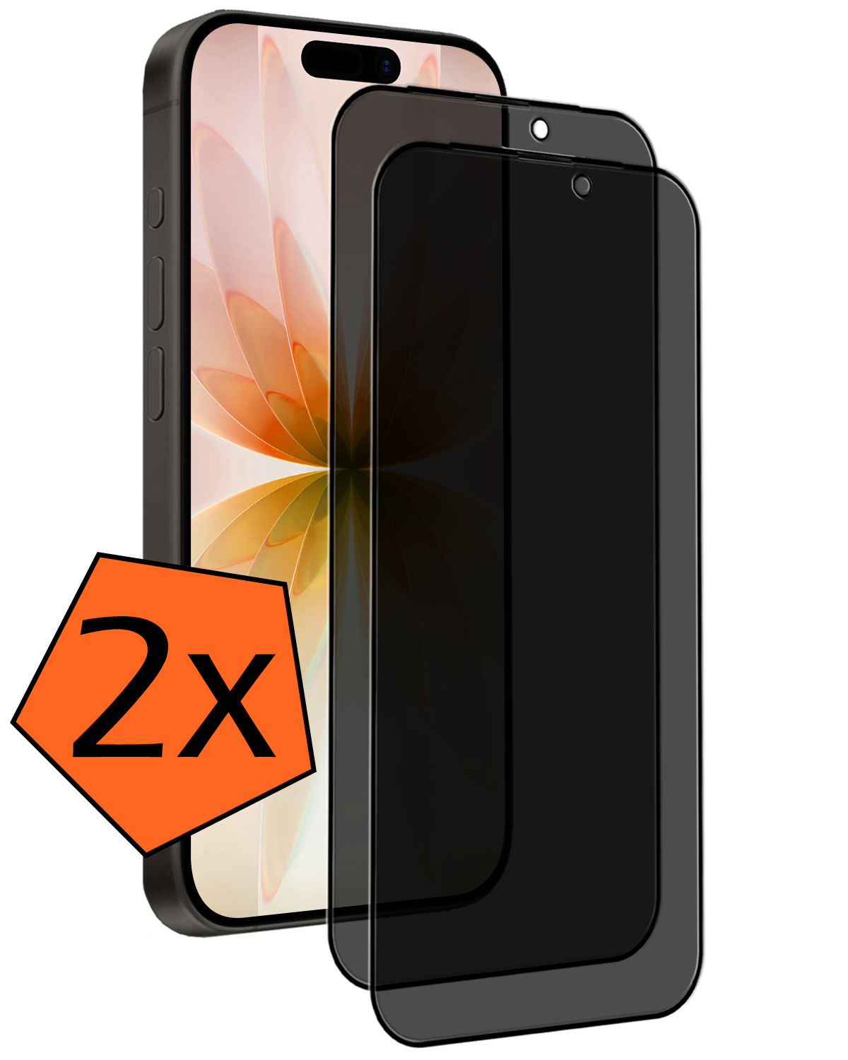 Nomfy Nomfy iPhone 17 Screenprotector Glas Privacy - 2 PACK