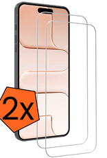 Nomfy Nomfy iPhone Air Screenprotector Glas Met Dichte Notch - 2 PACK