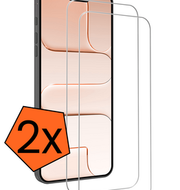 Nomfy Nomfy iPhone Air Screenprotector Glas Met Dichte Notch - 2 PACK