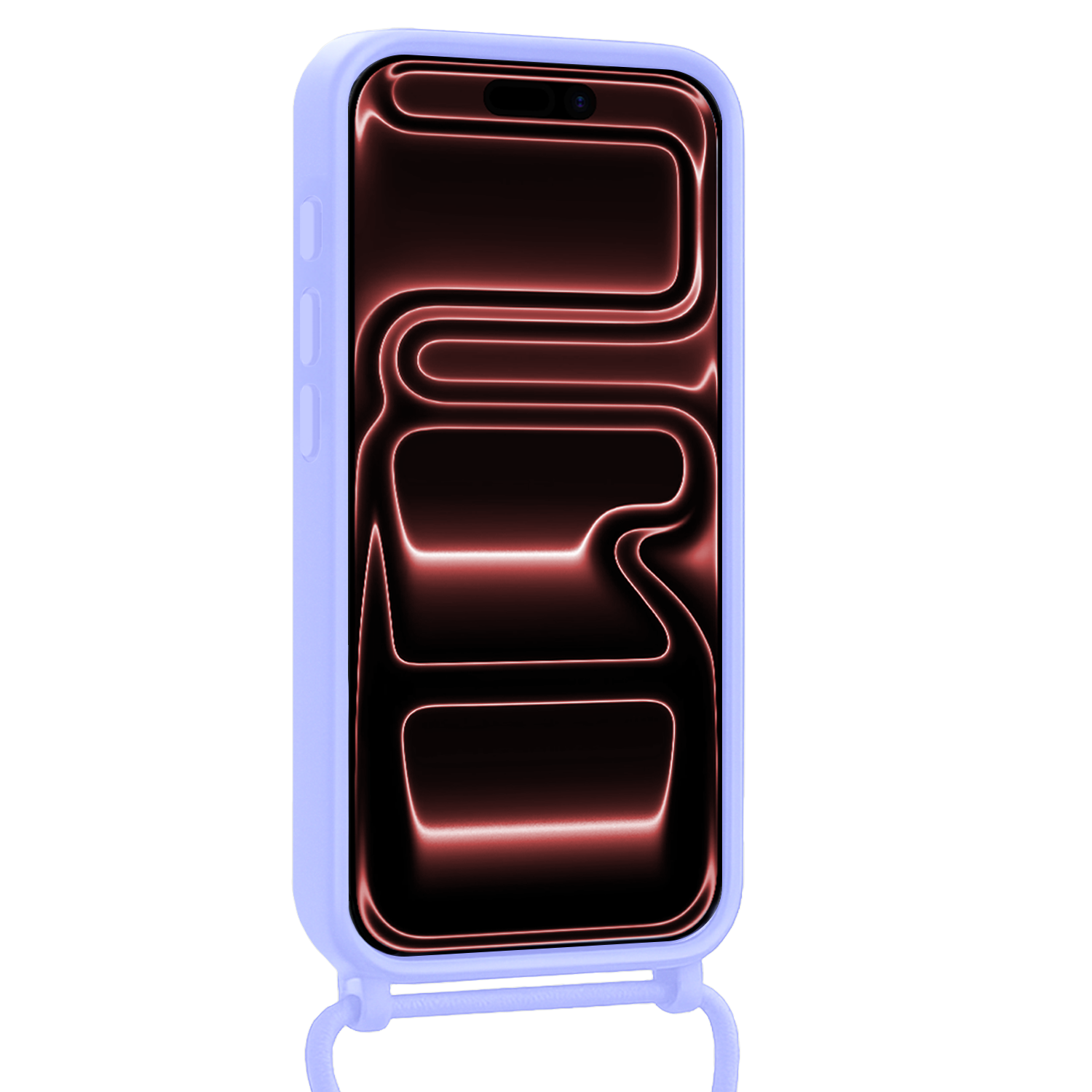 NoXx NoXx iPhone 17 Pro Max Hoesje Pashouder met Koord - Lila - 2 PACK