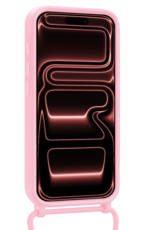 NoXx NoXx iPhone 17 Pro Max Hoesje Pashouder met Koord - Lichtroze - 2 PACK