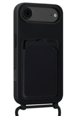 NoXx NoXx iPhone Air Hoesje Pashouder met Koord - Zwart - 2 PACK