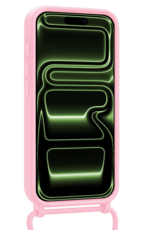 BASEY. BASEY. iPhone 17 Pro Max Hoesje Pashouder met Koord - Lichtroze