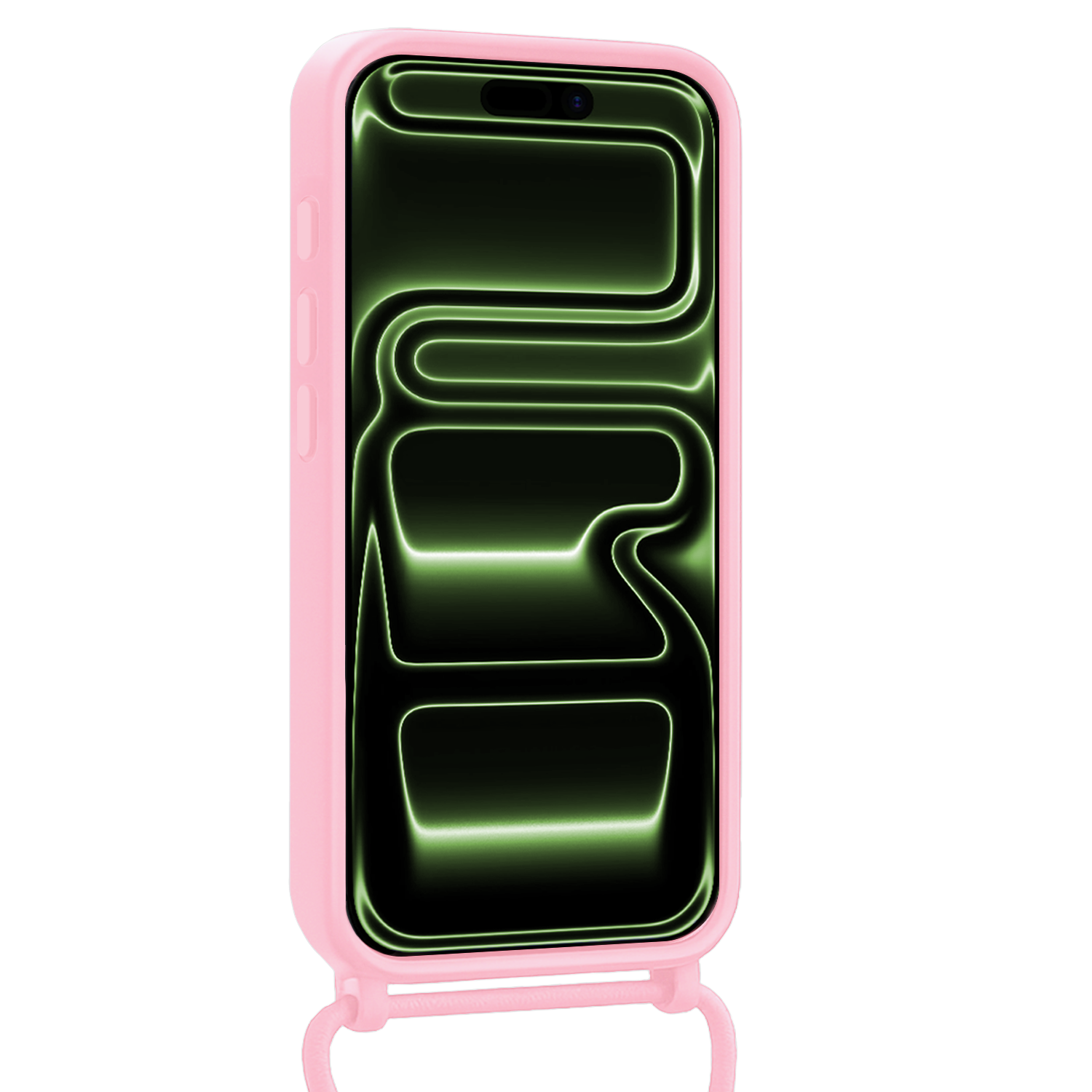 BASEY. BASEY. iPhone 17 Pro Max Hoesje Pashouder met Koord - Lichtroze - 2 PACK