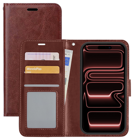 NoXx NoXx iPhone 17 Pro Max Hoesje Bookcase - Bruin