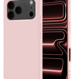 NoXx NoXx iPhone 17 Pro Max Hoesje Siliconen - Lichtroze