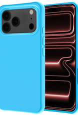 NoXx NoXx iPhone 17 Pro Max Hoesje Siliconen - Lichtblauw