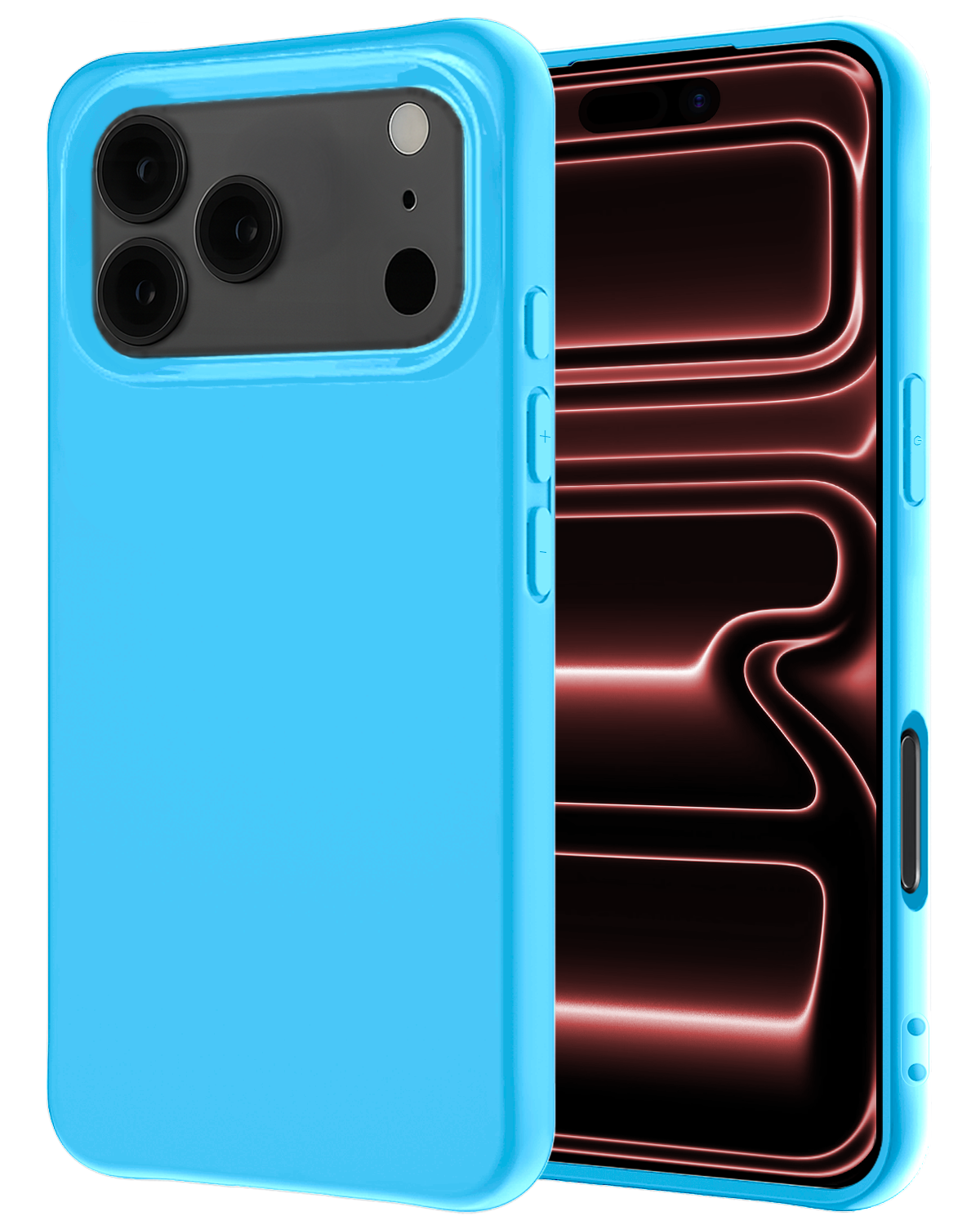 NoXx NoXx iPhone 17 Pro Max Hoesje Siliconen - Lichtblauw