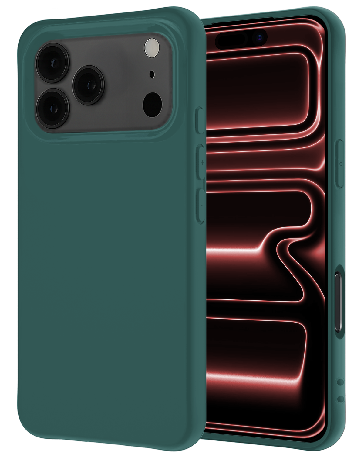 NoXx NoXx iPhone 17 Pro Max Hoesje Siliconen - Donkergroen