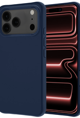 NoXx NoXx iPhone 17 Pro Max Hoesje Siliconen - Donkerblauw