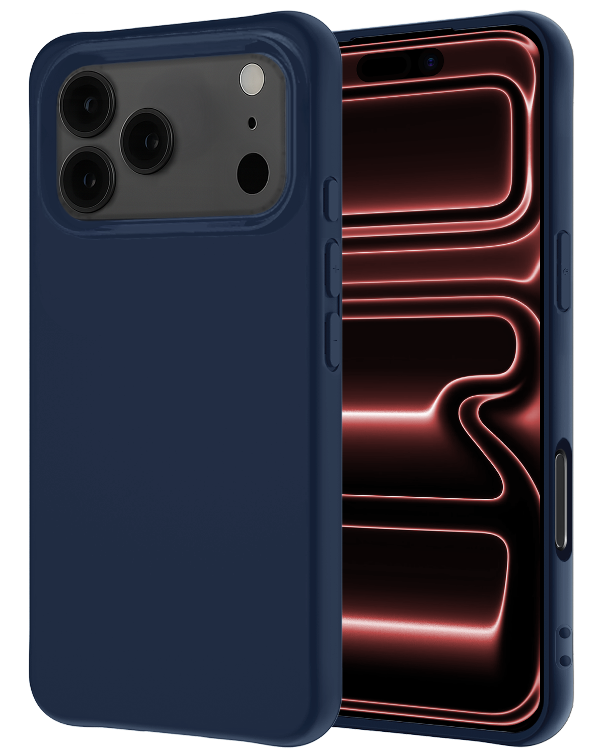 NoXx NoXx iPhone 17 Pro Max Hoesje Siliconen - Donkerblauw