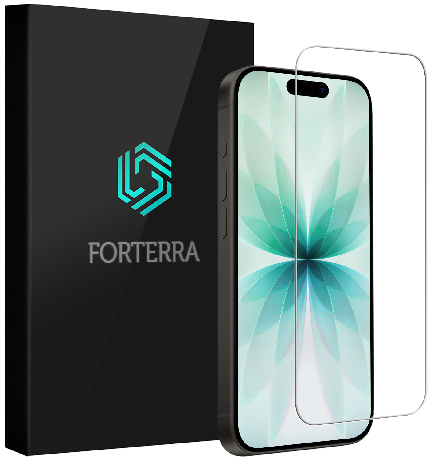 Forterra Forterra iPhone 17 Screenprotector Glas Full Cover 2D