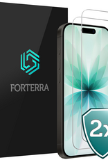 Forterra Forterra iPhone 17 Screenprotector Glas Full Cover 2D - 2 PACK