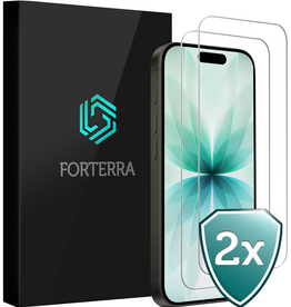Forterra Forterra iPhone 17 Screenprotector Glas Full Cover 2D - 2 PACK