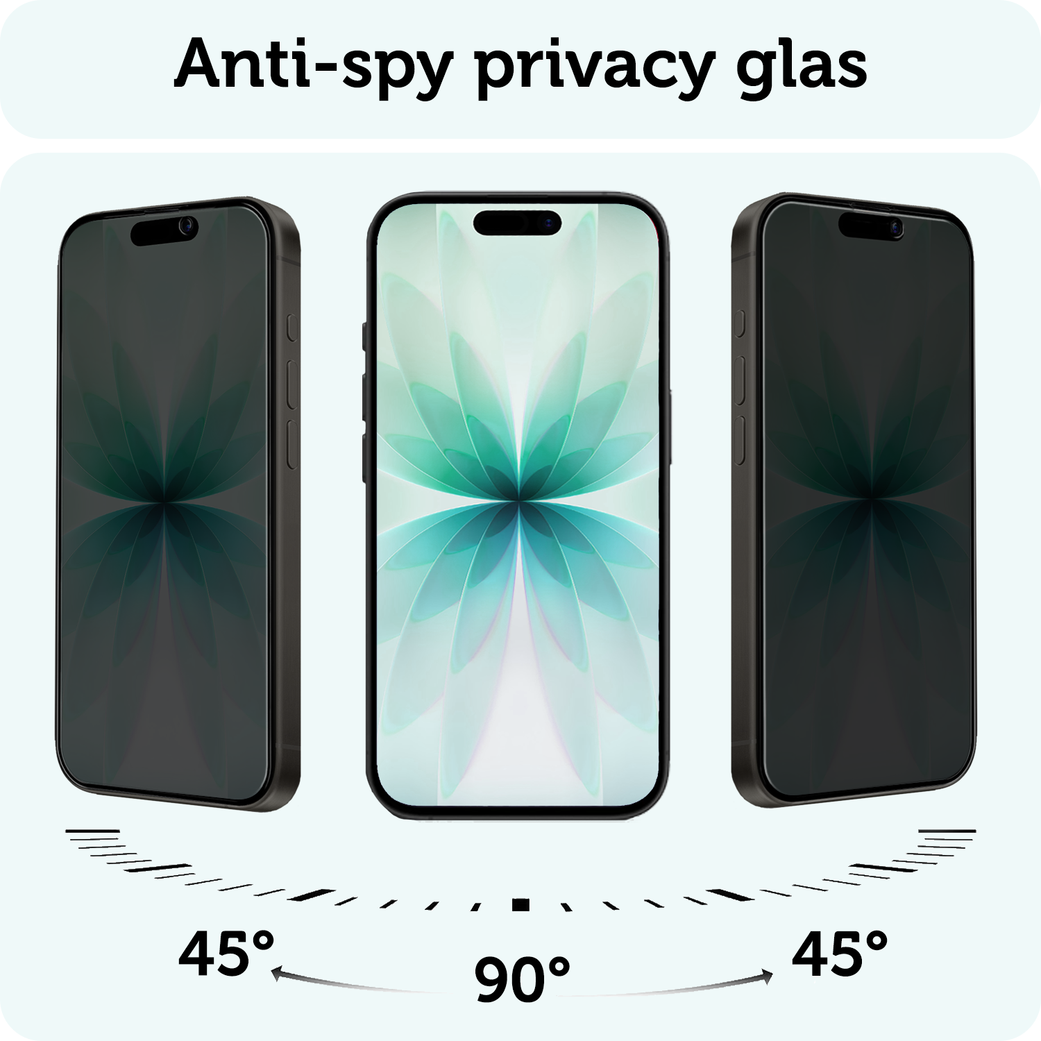 Forterra Forterra iPhone 17 Screenprotector Glas Privacy