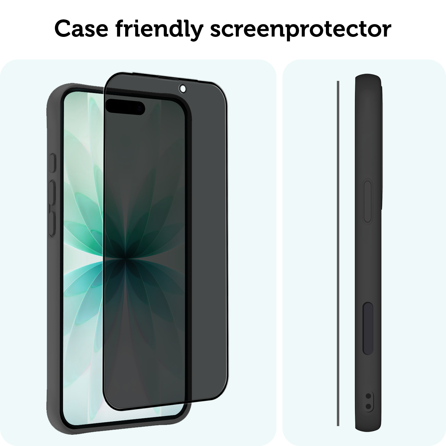 Forterra Forterra iPhone 17 Screenprotector Glas Privacy - 3 PACK