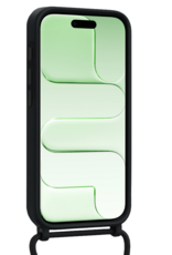 BASEY. BASEY. iPhone Air Hoesje Pashouder met Koord - Zwart - 2 PACK